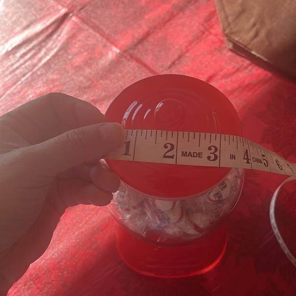 Sleigh Bell Bisto candy gum ball jar. Filled with Mint candy. New. - Picture 3 of 10